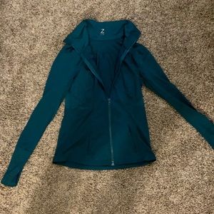 Teal Nordstrom jacket.